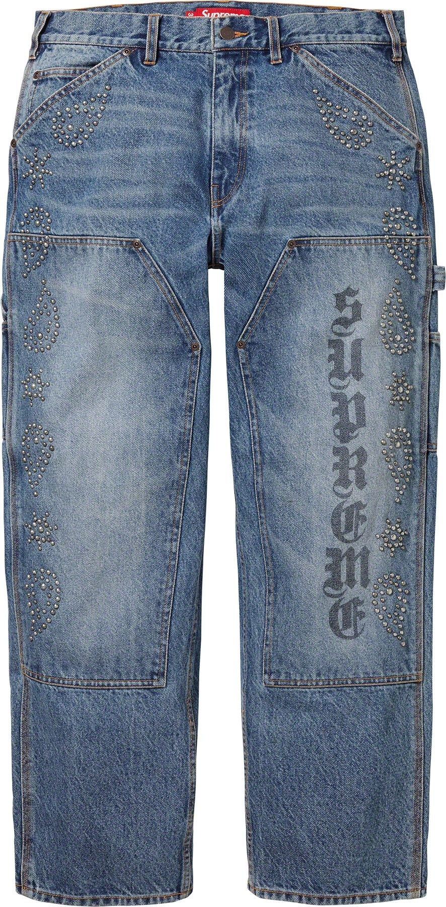 Paisley Studded Double Knee Painter Pant view 13
